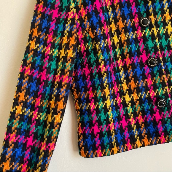rainbow neon & black blazer - Picture 3 of 4